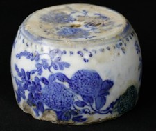 Usado, China Época MING Peso En Porcelana Para La Caligrafía Rollo Azul Y Blanco comprar usado  Enviando para Brazil