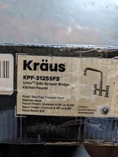 Usado, Torneira de cozinha ponte industrial KRAUS KPF-3125SFS Urbix com pulverizador lateral comprar usado  Enviando para Brazil
