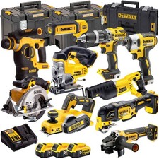 Kit combo de ferramentas Dewalt 18V XR 10 peças 3 x 5.0Ah carregador de bateria e estojo DEW-KIT4M comprar usado  Enviando para Brazil
