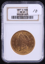 1897-S Gold Liberty Head $20 PCGS MS61 comprar usado  Enviando para Brazil