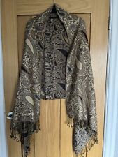 Beige multi pashmina for sale  ROSSENDALE