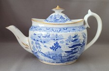 blue willow teapot for sale  RUGBY