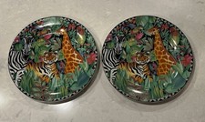 Ultra Porcelana por Sakura Vintage 1995 Magic Jungle Salad Plate 7,75 Polegadas Par comprar usado Ultra Porcelana por Sakura Vintage 1995 Magic Jungle Salad Plate 7,75 Polegadas Par comprar usado  Enviando para Brazil