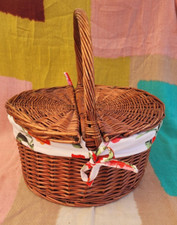 Round picnic basket for sale  BIRMINGHAM