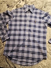 Usado, Vestido Polo Ralph Lauren Azul Xadrez L/S Masculino SP Pequeno D6 Novo sem etiquetas comprar usado  Enviando para Brazil