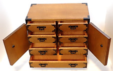 tansu ou mini cômoda feita por portas duplas de madeira 7 gavetas 13×7×10,5 pol comprar usado  Enviando para Brazil