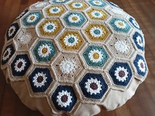 Granny square häkelkissen gebraucht kaufen  Rahden