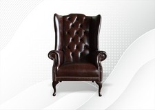 Fauteuil oreilles chesterfield d'occasion  Paris I