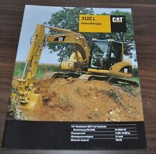 Folheto de especificação para gatos escavadeira escavadeira Caterpillar 312C L Prospekt DE comprar usado  Enviando para Brazil