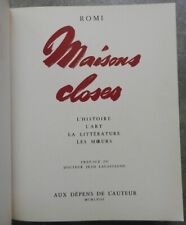 Maisons closes. histoire d'occasion  Pézenas