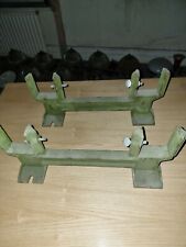 Antiga base de rack de piso de metal verde industrial resistente fábrica ferraria comprar usado  Enviando para Brazil