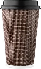 [Conjunto de 85]Pacote Colheita 16 Oz Copos de Café Descartáveis, Isolados Ondulação Dupla-Walle, usado comprar usado  Enviando para Brazil