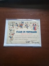 Club topolino diploma usato  Tufillo