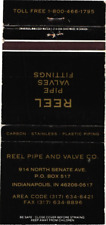 Usado, Indianapolis Indiana Reel Pipe and Valve Co., capa de livro de fósforos vintage de carbono comprar usado  Enviando para Brazil