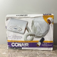 Usado, Capota secador de cabelo Conair macia portátil estilo capota secador de cabelo branco novo comprar usado  Enviando para Brazil