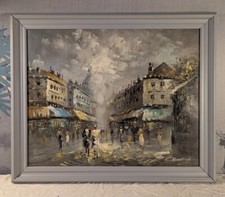 Vintage impressionist oil for sale  NEATH