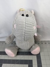 Brinquedo de pelúcia Burton cinza hipopótamo 12 polegadas arco rosa bicho de pelúcia comprar usado  Enviando para Brazil