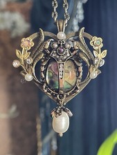 Steampunk beetle necklace for sale  Marion