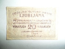 Banconota vinarjev lubiana usato  Reggio Calabria
