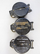 Bússola lente preta EUA SEGUNDA GUERRA MUNDIAL NCO W.&L.E. Magneto Superior N.Y. DATADO DE 1944 comprar usado  Enviando para Brazil