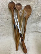 Colheres de madeira vintage, agitador, garfo acessórios de cozinha comprar usado  Enviando para Brazil