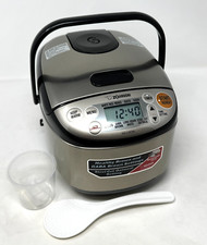 Panela e aquecedor de arroz Zojirushi NS-LGC05 Micom 3 xícaras, compacto, aço inoxidável comprar usado  Enviando para Brazil