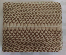 Carteira de pele de cobra genuína na cor natural ou branca comprar usado  Enviando para Brazil