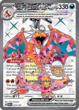 Charizard ex - 215/197 - Pokemon Obsidian Flames cartão ultra raro quase perfeito comprar usado  Enviando para Brazil