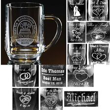 Personalized glass beer for sale  Omaha