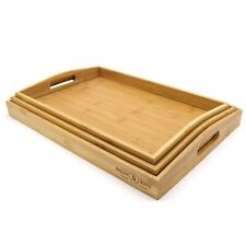 Bamboo serving trays for sale  CHESTERFIELD