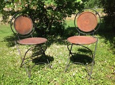 Paire anciennes chaises d'occasion Paire anciennes chaises d'occasion  Prissé