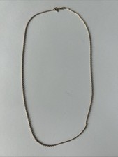 Colar de corrente masculino unissex feminino ouro amarelo 10k 18,5 pol. corda torcida 1 mm 2 g comprar usado  Enviando para Brazil
