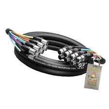 FAT Sapo 8 Canais Xlr Patch Cabos Snake - 10Ft Estúdio De Gravação Microfone Dj endereço público comprar usado  Enviando para Brazil