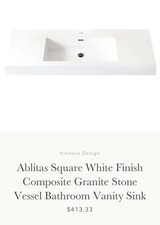 Ablitas square white for sale  Medina