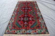 Dywan plemienny 3x6 Baluchi - vintage afgański dywan wełniany - geometryczny medalion centralny. na sprzedaż  Wysyłka do Poland