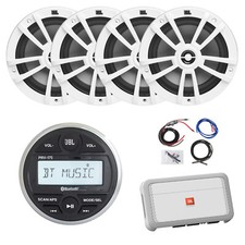 Receptor Bluetooth JBL Marine, 4x 6,5" 180W Alto-falantes Brancos, Amplificador com Kit comprar usado  Enviando para Brazil