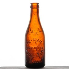 Garrafa de refrigerante âmbar Tri-State Bottling Co Rye-Ola Huntington W.VA KOLA WARS WV, usado comprar usado  Enviando para Brazil