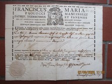 Attestato certificato reliquia usato  Jesi
