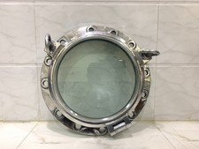 Usado, 19.5 Inch Aluminum Ship Porthole Window – 2 Dog Marine Nautical Round Wall Décor comprar usado  Enviando para Brazil