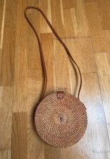 Woven rattan bag for sale  LONDON