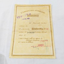 Innocenti certificato origine usato  Forli