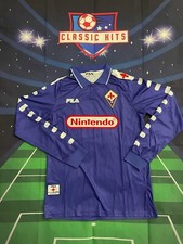 Camiseta retrô manga longa Rui Costa 98-99 Fiorentina Home #10 comprar usado  Enviando para Brazil