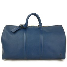 Usado, Bolsa de mão Louis Vuitton Epi Keepall 50 couro Boston viagem azul/4BE0521 comprar usado  Enviando para Brazil