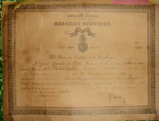 Dipl3007 diplome medaille d'occasion  Le Beausset
