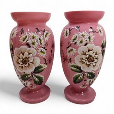 Pair pink floral for sale  WINSFORD