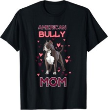 Camisa preta unissex American Bully Mom American Bully Lover para proprietário comprar usado  Enviando para Brazil