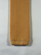 Gold knitted tie for sale  SIDMOUTH