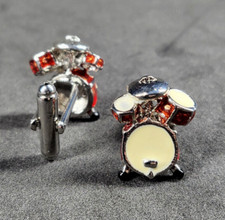 Drum kit cufflinks for sale  Owosso