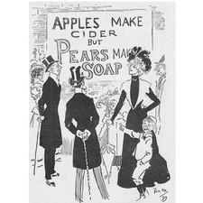Pears soap poster for sale  GLASGOW