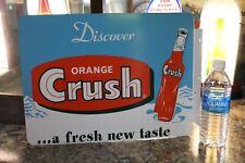 orange crush metal sign for sale  South Beloit